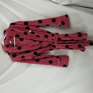 VS Pink Polka Dot Bath Robe